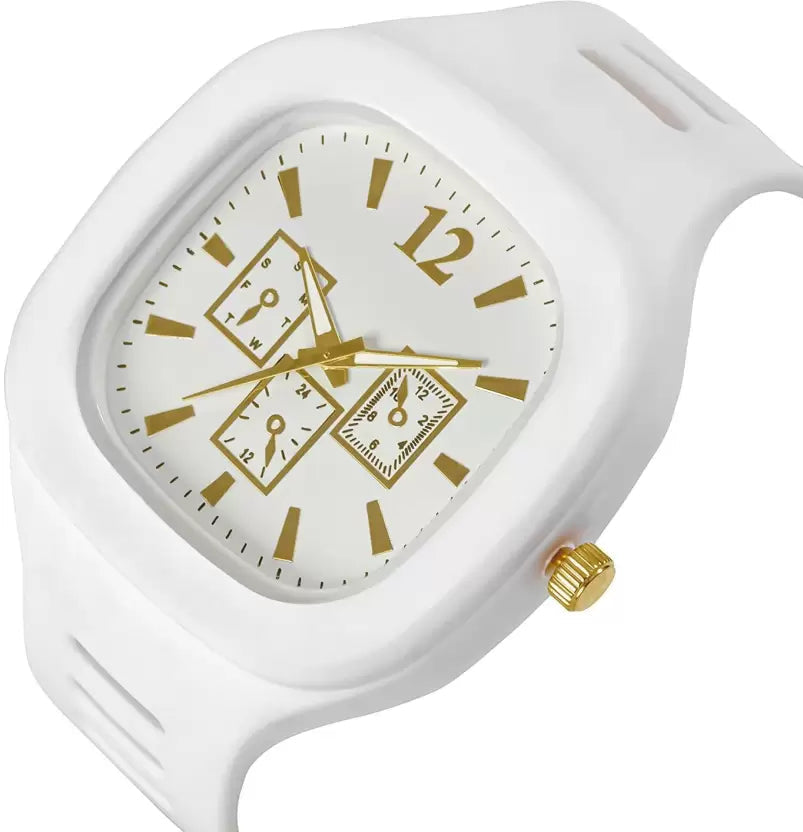 Skylark Black and White Square Watch with Luxury Gift Box