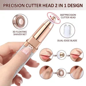2 in 1 Painless face remover & Eyebrow Trimmer