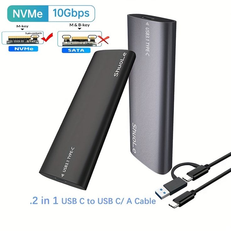 UTHAI M.6 Hard Disk Box 3.1 Dual Protocol NVME/NGFF SATA SSD Type-C 3.1 Disk