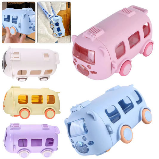 Bus Water Bottle – 500ml Cute Bus Water Bottle, Bpa Bus Water Cup