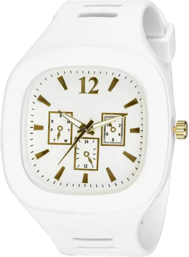 Skylark Black and White Square Watch with Luxury Gift Box
