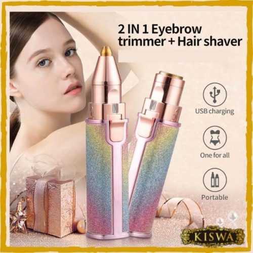 2 in 1 Eyebrow and Facial Hair Trimmer